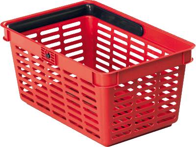 DURABLE Einkaufskorb Shopping Basket 19/ 1801565080 rot, Füllmenge: 19 Liter