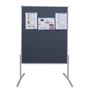 Franken Moderationstafel PRO MT800312 120x150cm Filz grau