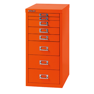 Bisley Schubladenschrank L298603 8Schubfächer orange