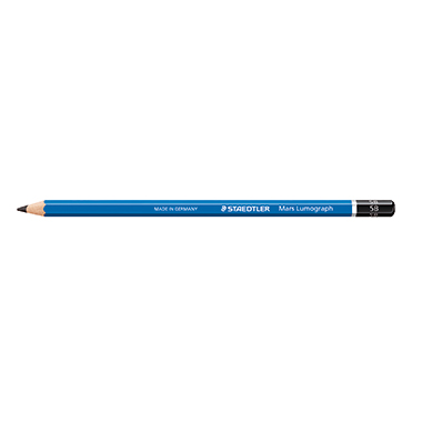 STAEDTLER Bleistift Mars Lumograph 100-5B 17,5cm 5B Schaft blau