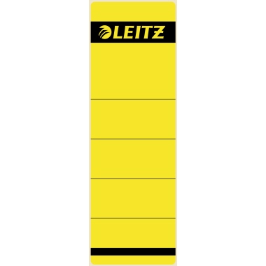 Leitz Ordneretikett 16420015 kurz/breit Papier gelb 10 Stück