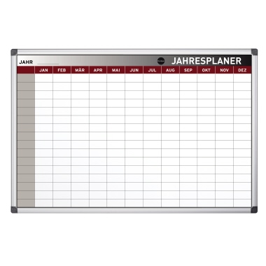 Bi-office Jahresplaner Earth-It GA03131790 Stahloberfläche 90x60cm