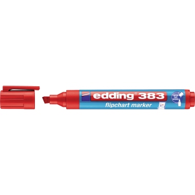 edding Flipchartmarker 383 4-383002 1-5mm Keilspitze rot