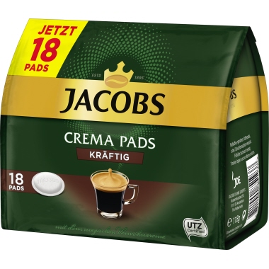 JACOBS Kaffeepad Crema kräftig 193177 18 Stück