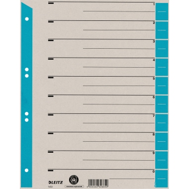 LEITZ Trennblätter 1652-00-30 hellblau DIN A4 100