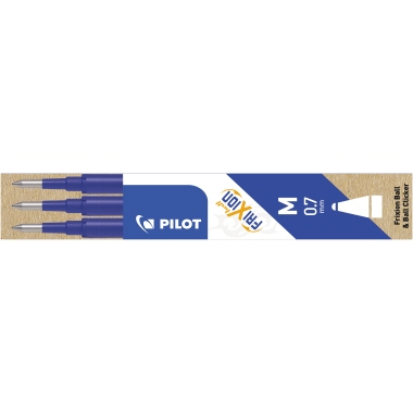 PILOT Tintenrollermine FriXion 0,7 BLS-FR7-L-S3 2261003F blau 3 Stück