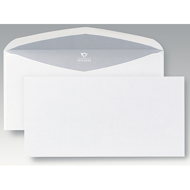 MAILmedia Briefumschläge DIN lang gummiert/SP447962, weiß, ohne Fenster Inh. 1.000