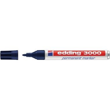 edding Permanentmarker 3000 4-3000017 1,5-3mm Rundspitze tiefblau