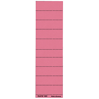 Leitz Beschriftungsschild 19010025 blanko 4zeilig rot 100 Stück