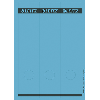 Leitz Ordneretikett 16870035 lang/breit Papier blau 75 Stück