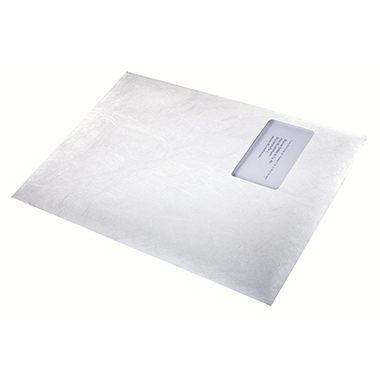 Tyvek Versandtasche 67176 C4 55g mit Fenster haftklebend weiß 20 Stück