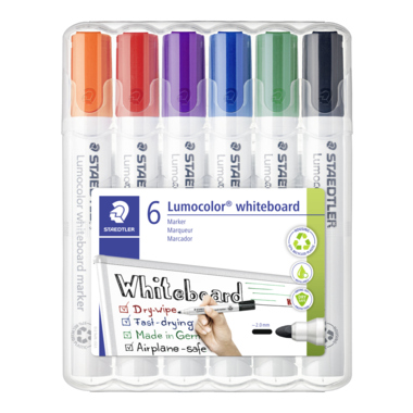 STAEDTLER Whiteboardmarker Lumocolor 351 WP6 sort. 6 Stück