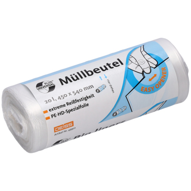 UNIVERSAL PLUS Müllbeutel 49901 20 Liter transparent 50 Stück