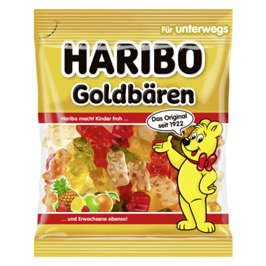 HARIBO Fruchtgummi Goldbären 389195 100 g/Pack.