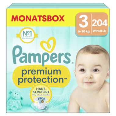 Pampers Windel Premium Protection 40705575 Gr.3 Midi 204St.