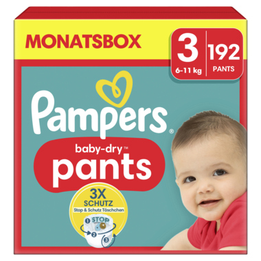 Pampers Pants Baby Dry 40710678 Gr.3 Midi 192St.