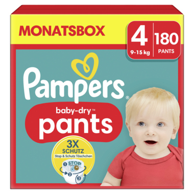 Pampers Pants Baby Dry 40711408 Gr.4 Maxi 180St.