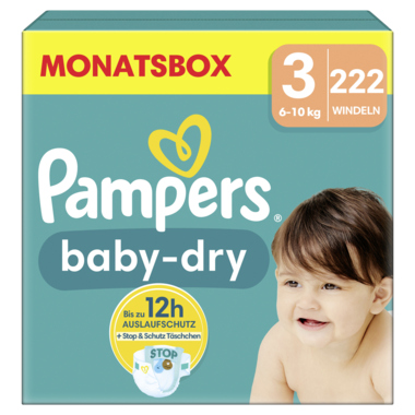 Pampers Windel Baby Dry 40785003 Gr.3 Midi 222St.