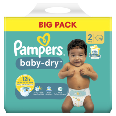 Pampers Windel Baby Dry 8700216263504 Gr.2 Mini 78St.