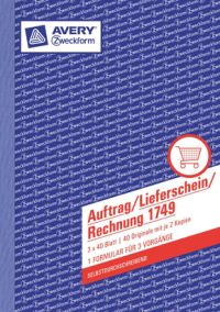 AVERY Zweckform Auftrag/Lieferschein/ Rechnung SD 3 3x40 Blatt