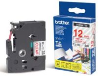 brother TZe-132 Schriftbandkassette 12 mm x 8 m rot auf farblos