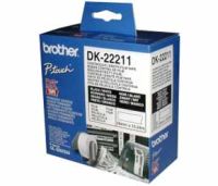 brother DK-22211 Endlos-Etiketten Film, 29 mm x 15,24 m, weiß