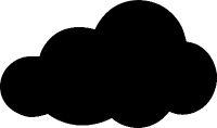 Securit Tafel Wolke FB-CLOUD schwarz 1+1