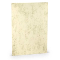 Briefkarte Paperado A4 160g chamois marmora RÖSSLER 16402606 210x297mm gerippt