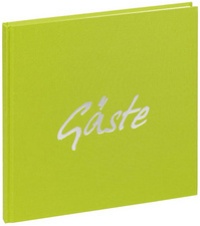 Pagna Gästebuch Trend/30923-17 24,5x24,5 cm lindgrün