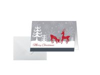 SIGEL Weihnachtskarten DS256 Red Deer DIN A6 25 Stück