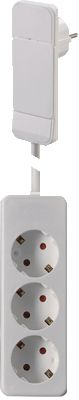 BACHMANN Flachstecker SMART PLUG/933.015 weiß 3-fach