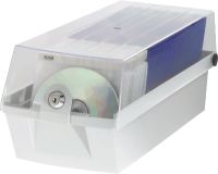 HAN CD/DVD Box MÄX 9260-11 für 60CDs Kunststoff lichtgrau