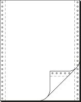 rillprint Computerpapier endlos 240 mm x 12 Zoll (30,48 cm) blanko LP 2-fach 1.000 Blatt