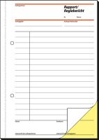 sigel Rapport/SD025, weiß+gelb, SD, A5 hoch, Inh. 2 x 40 Blatt