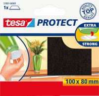 tesa Filzgleiter Protect/ 57891-00001-00, 100 x 80 mm, braun, rechteckig