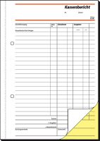 sigel Kassenbericht/Bestandsrechnung/SD007, weiß+gelb, SD, A5hoch, Inh.2x40Blatt