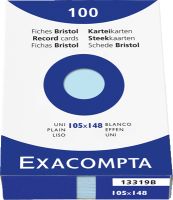 EXCACOMPTA Karteikarten, blanko/13319B, blau, A6, Inh. 100