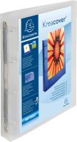 EXACOMPTA 51568E Präsentationsringbuch DIN A4 4-Ring 40 mm Rücken weiß
