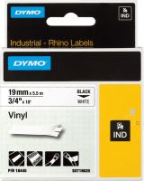 DYMO Rhino Beschriftungsband Rhino S0718620/18445 19 mm x 5,5 m schwarz auf weiß