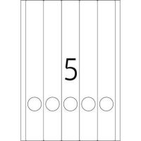 HERMA Ordneretikett 5158 lang/extra schmal weiß 125 Stück