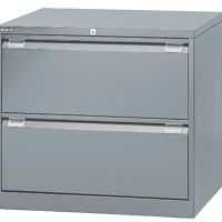 Bisley Hängeregistraturschrank DF2355 2Schubfächer silber