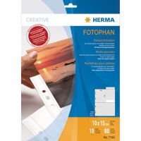 HERMA Fotohülle Fotophan 7585 für 15x10cm weiß 10 Stück