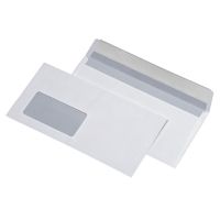 MAILmedia Briefumschlag 30005395 DIN lang haftklebend mit Fenster weiß 1.000 Stück