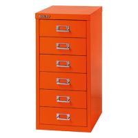 Bisley Schubladenschrank L296603 6Schubfächer orange