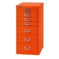 Bisley Schubladenschrank L298603 8Schubfächer orange