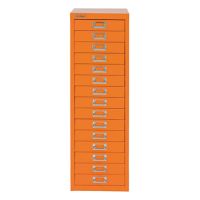 Bisley Schubladenschrank L3915603 15Schubfächer orange