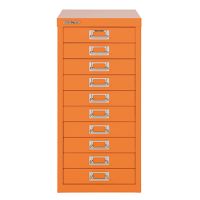 Bisley Schubladenschrank L2910603 10Schubfächer orange