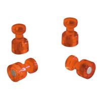 Franken Magnet HMH1805 rund 11x18mm orange 4 Stück