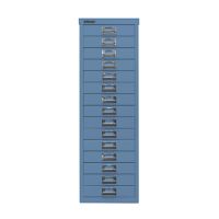 Bisley Schubladenschrank L3915605 15Schubfächer blau