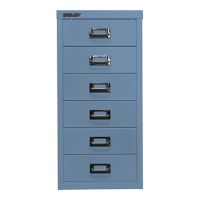 Bisley Schubladenschrank L296605 6Schubfächer blau